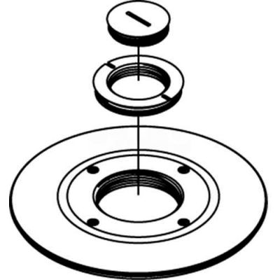Wiremold RC9CM2TCAL Poke-Thru Cover Assembly Furniture Feed, 1-1/4" & 2" Concentric Screw Plug