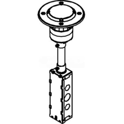 Wiremold RC9STC Poke-Thru Insert Stem Assembly W/Disposable Plate