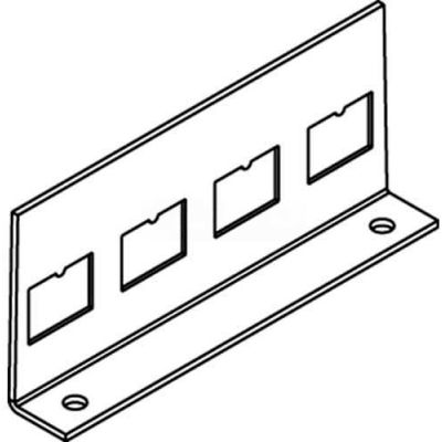 Wiremold Rfb-4tko-Ss Floor Box Communication Plate W/4rj Ko'S - Pkg Qty 10