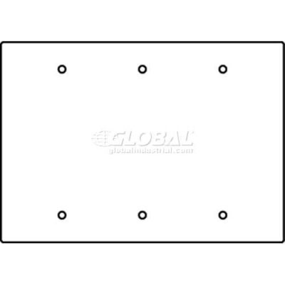 Wiremold Rfb119-3b Floor Box 3-Gang Blank Device Plate - Pkg Qty 10