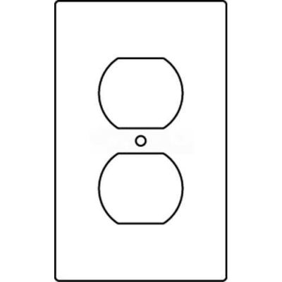 Wiremold Rfb119-D Floor Box 1-Gang Duplex Receptacle Device Plate - Pkg Qty 10