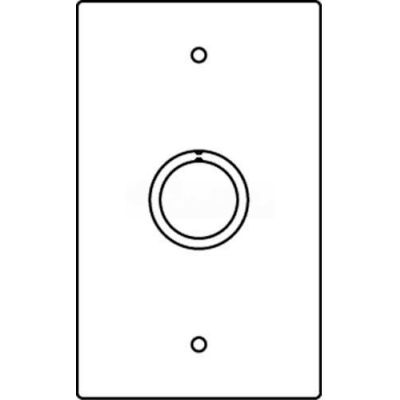 Wiremold Rfb119-Ko Floor Box 1-Gng Combination Device Plate, 1/2" And 3/4" Trade Size K/O - Pkg Qty 10