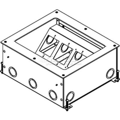 Wiremold Rfb119-Sr2 Floor Box 1-Gang Single Receptacle Device Plate-1.59" Opening - Pkg Qty 10