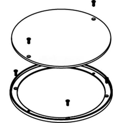 Wiremold RFB6E-CTR Floor Box 6-Gang Concrete Floor Box Terrazzo Ring