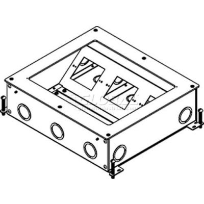 Wiremold RFB9-OG Floor Box 9-Gang On Grade Recessed Floor Box