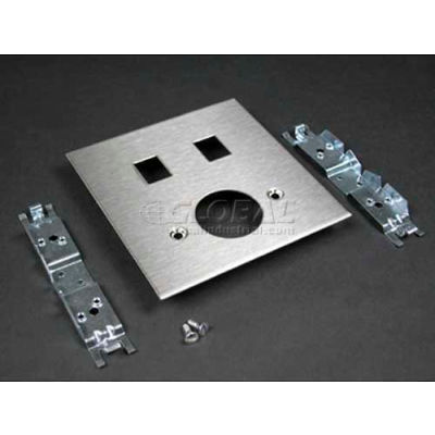Wiremold S4046arj Single Receptacle & Modular Jack Cover, 4-3/4"L