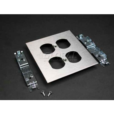 Wiremold S4046B-2 Double Duplex Receptacle Cover, 4-3/4"L