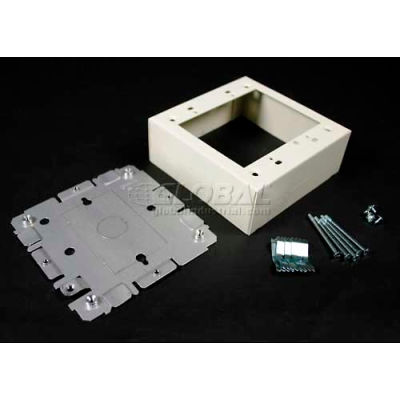 Wiremold V2048-2 Switch & Receptacle Box, 2-Gang, 125V, 15A, 4-3/4"L