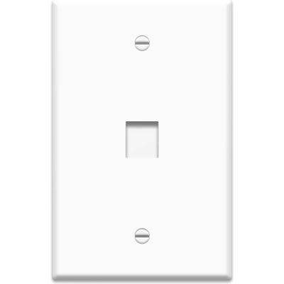 Legrand® WP3301-WH Keystone 1-Gang Oversized Wall Plate, 1-Port, White