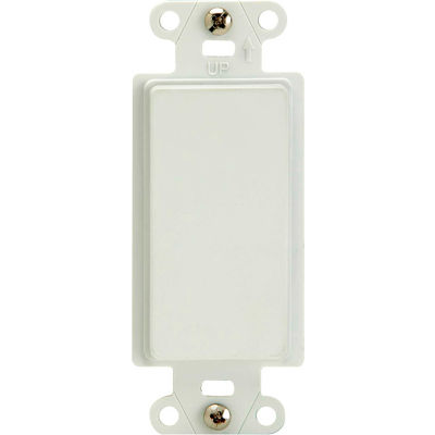 Legrand® WP3410-WH Blank Decorator Outlet Strap, White - Pkg Qty 10