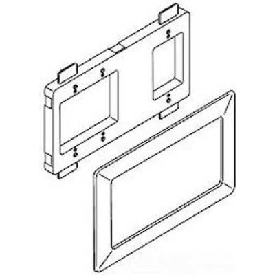 Wiremold Wsa00-4 Open Architecture Device Mounting Bracket & Trim Ring, Ivory, 11-1/4"L