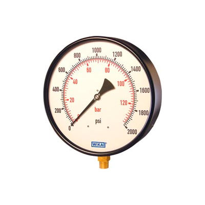 10" Type 211.11 300PSI/BAR Gauge - 1/2" NPT LM Steel