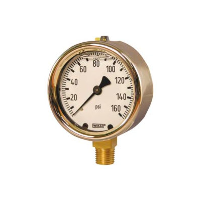 4" Type 213.40 10,000PSI Gauge - 1/2" NPT LM Forged Brass