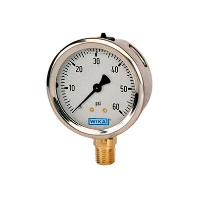 Wika 9767002 Gauge 213.53 2.5" 30" HG VAC 1-4" npt LM 