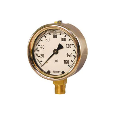 2.5" Type 213.40 5,000PSI Gauge - 7/16-20 SAE LM Forged Brass