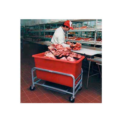 Winholt Aluminum Bulk Mover 8 Bushel 30-8-AL/RD with Red Tub38-1/2"L x 22"W x 32"H