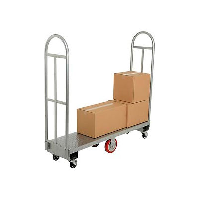Winholt® 300-60D/PU Diamond Steel Deck U-Boat® - 63"L - Polyurethane Wheels