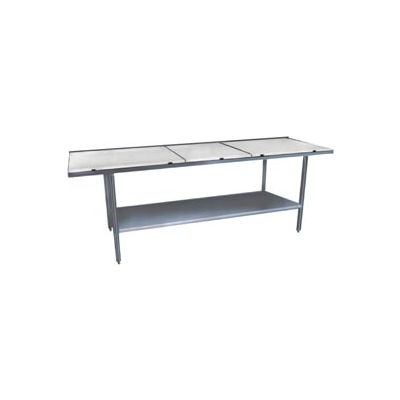 Winholt Equipment DPTS-2472 16 Gauge Work Table 304 Stainless Steel - Poly Top & Undershelf 72 x 24