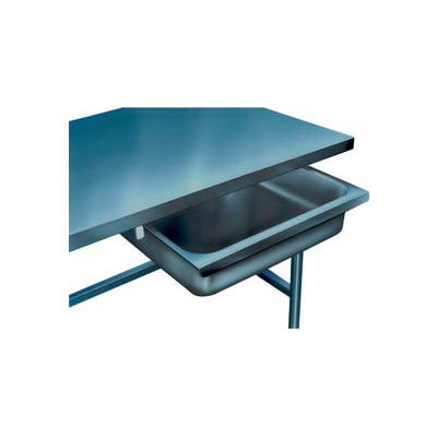 Drawer for Winholt Poly Top Work Tables - 304 Stainless Steel 24"W 