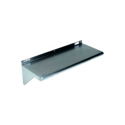 Stainless Steel Wall Mounted Shelf, 10" x 48" Shelf