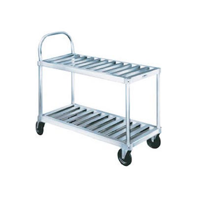 Winholt® Heavy Duty Aluminum Sani-Stock Cart TBST-1837 2 Shelves
