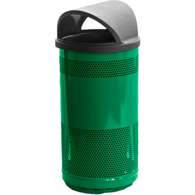 Stadium Series® 35 Gallon Receptacle w/Hood Top Lid, Red Baron - SC35-01-RD-HT