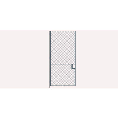 Husky Rack & Wire EZ Wire Mesh Partition Hinged Door - 4'Wx10'H