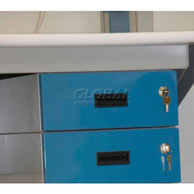 WSI Box Drawer Cabinet 2B-G, Double 6", Grey