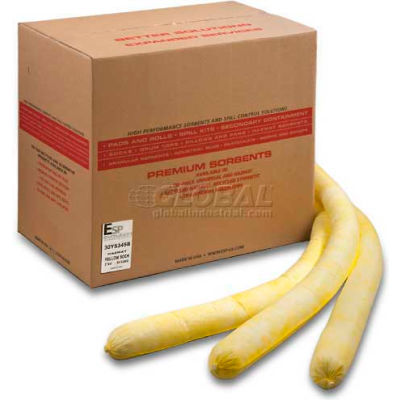 ESP Chemical Super Absorbent Flake Socks, 30YS34-SB, 3" x 4', 30 Socks/Box