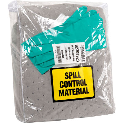 Global Industrial Universal 5 Gallon Truck Spill Kit-Zipper Bag