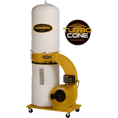 Powermatic 1791078K Model PM1300TX-BK 1.75HP 1-Phase 115/230V 30-Micron Bag Dust Collection Kit