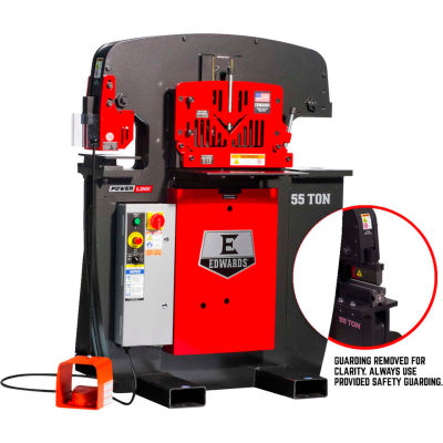 Edwards 55203522 55 Ton Ironworker 3 Phase, 208 Volt, PowerLink,10" Brake
