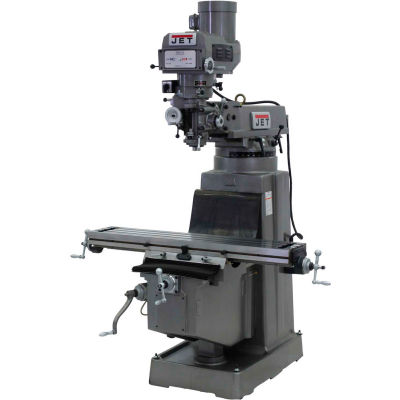 Jet 690214 JTM-1050 Milling Machine W/Acu-Rite 200S DRO, X & Y-Axis Powerfeeds, 3 HP
