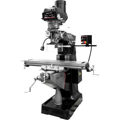 JET® 894188 ETM-949 Mill,3-Axis ACU-RITE 203 (Quill) DRO,Servo X-Axis Pwrfd,USA Air P. Drw Br