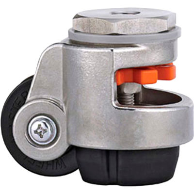 WMI® Stainless Steel Leveling Caster WMSPIN-40S - 110 Lb. Capacity - Stem Mounted