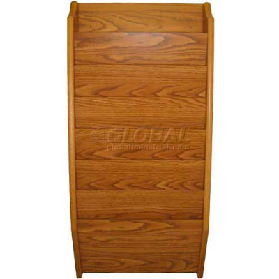 Wooden Mallet 7 Pocket Legal Size File Holder, Medium Oak