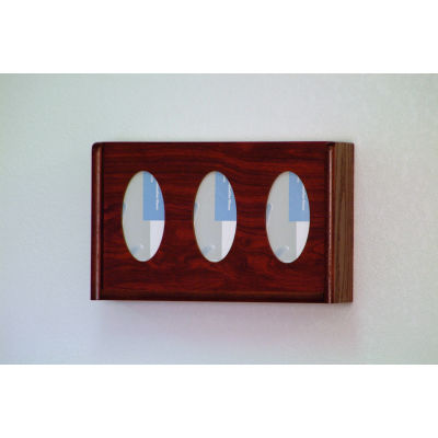 3 Pocket Glove/Tissue Box Holder - Mahogany