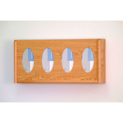 4 Pocket Glove/Tissue Box Holder - Light Oak