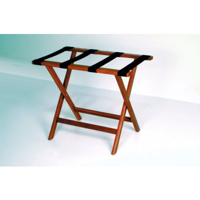 Luggage Rack w/ Straight Legs - Mahogany/Brown