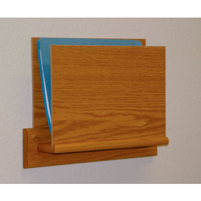 HIPAA Compliant Small Oak Open Ended Chart Holder - Light Oak