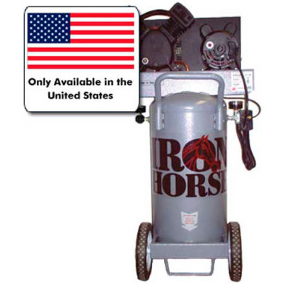 Iron Horse IHP5120V1-US, Portable Electric Air Compressor, 5 HP, 20 Gallon, Vertical, 5.6 CFM