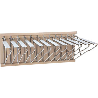 Brookside Design - Pivot Wall Mount Blueprint Storage Rack with 12 Hangers