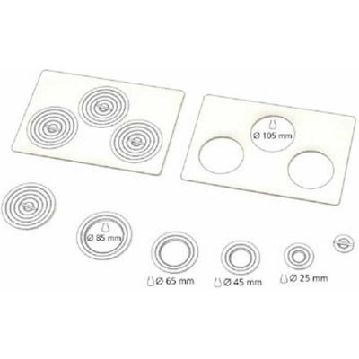 Memmert B02681 Flat Cover with Concentric Ring Openings, For Memmert 10L Water & Oil Bath Units