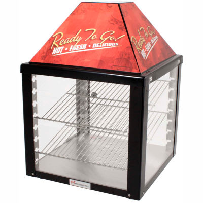 Wisco Industries®2 Shelf Display Warmer - Adjustable Thermostat, 18"W x 25"H x 18"D