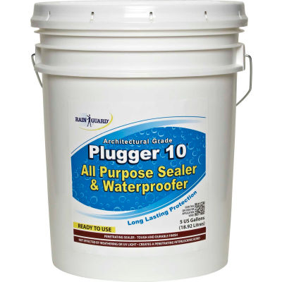 Plugger 10 Clear Acrylic Flat Sheen Surface Sealer, 5 Gallon Pail 1/Case - CR-1505