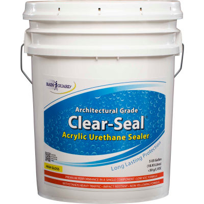 Clear Seal High Gloss Urethane/Acrylic Surface Sealer 5 Gallon Pail 1/Case - CU-0105
