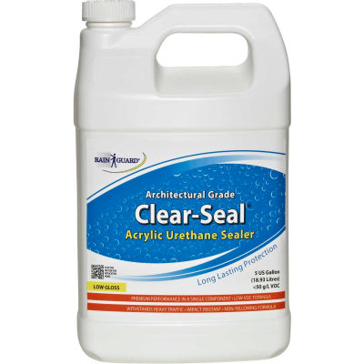 Clear Seal Low Gloss Urethane/Acrylic Surface Sealer Gallon Bottle 1/Case - CU-0201