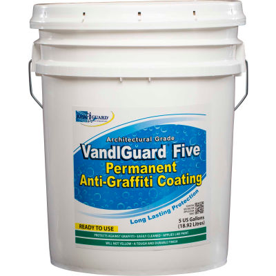 VandlGuard Five RTU Anti-Graffiti Non-Sacrificial Coating, 5 Gallon Pail 1/Case - VG-7004