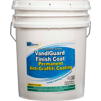 VandlGuard Finish Coat Anti-Graffiti Non-Sacrificial Coating, 5 Gallon Pail 1/Case - VG-7008