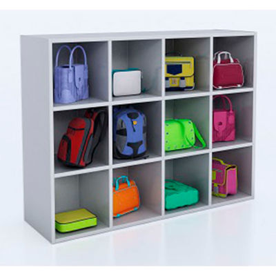 Whitney Brothers 12 Cubby Backpack Storage Cabinet - White